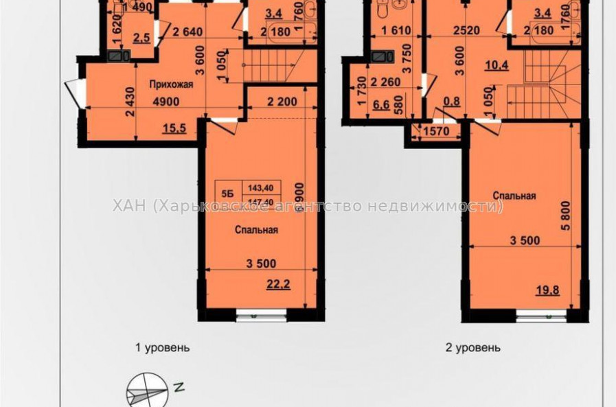 Продам квартиру, Льва Ландау просп. , 5  ком., 153.30 м², без внутренних работ 