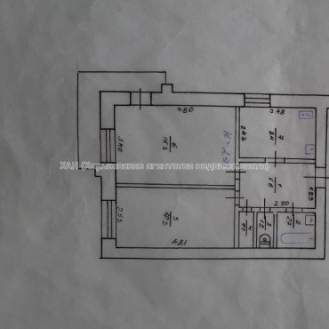 Продам квартиру, Москалёвская ул. , 2  ком., 51 м², советский ремонт 