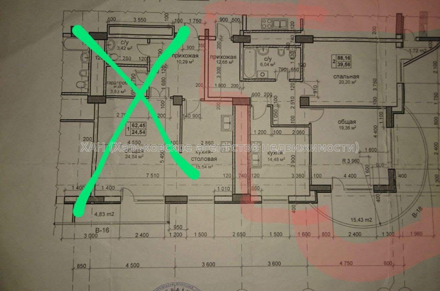 Продам квартиру, Победы просп. , 2 кім., 94 м², без внутренних работ 