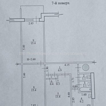 Продам квартиру, Академика Павлова ул. , 3  ком., 65.80 м², советский ремонт 
