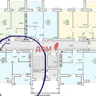 Продам квартиру, Полтавский Шлях ул. , 184 , 1  ком., 40.12 м², без внутренних работ 