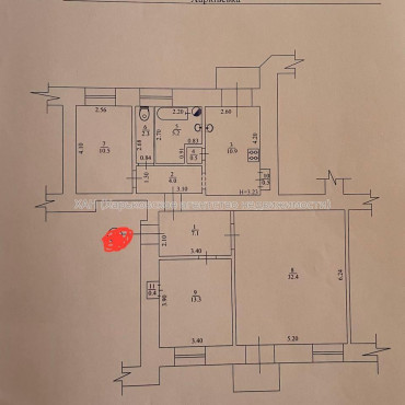 Продам квартиру, Евгения Котляра ул. , 3  ком., 90 м², советский ремонт 