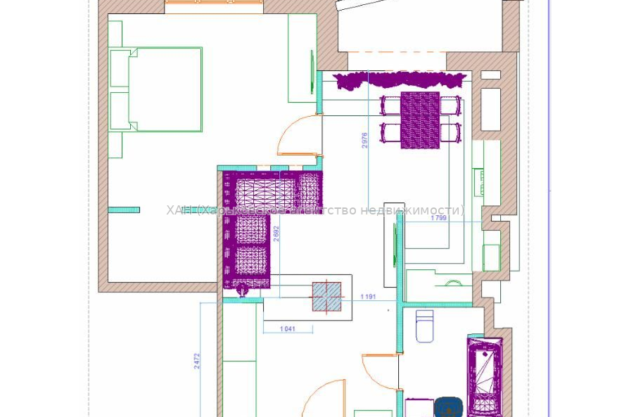 Продам квартиру, Клочковская ул. , 2 кім., 60 м², евроремонт 