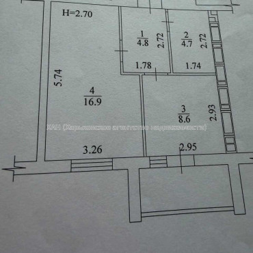 Продам квартиру, Шевченковский пер. , 1 кім., 36.80 м², евроремонт 