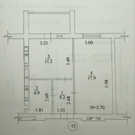 Продам квартиру, Лисаветинская ул. , 1 кім., 40.70 м², без внутренних работ