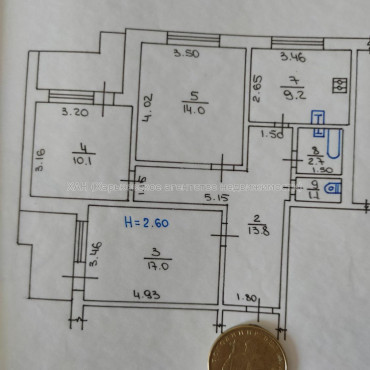 Продам квартиру, Болградская ул. , 3 кім., 71 м², евроремонт 