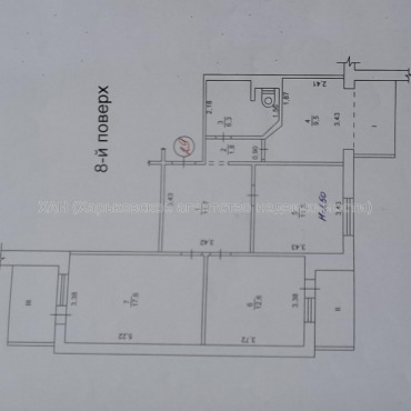 Продам квартиру, Кричевского ул. , 41 , 3  ком., 76 м², капитальный ремонт 