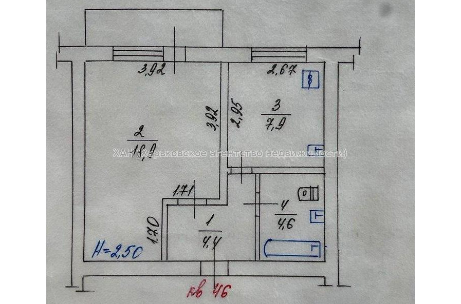 Продам квартиру, Петра Болбочана ул. , 1 кім., 41 м², капитальный ремонт 