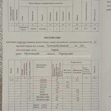 Продам квартиру, Тракторостроителей просп. , 3 кім., 65.10 м², без отделочных работ 