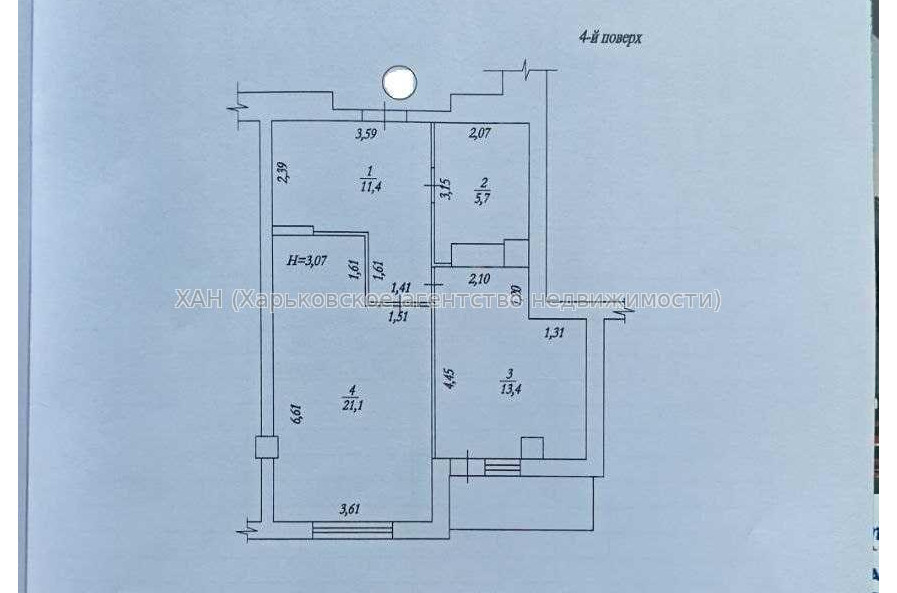 Продам квартиру, Динамовская ул. , 1 кім., 55 м², без внутренних работ 