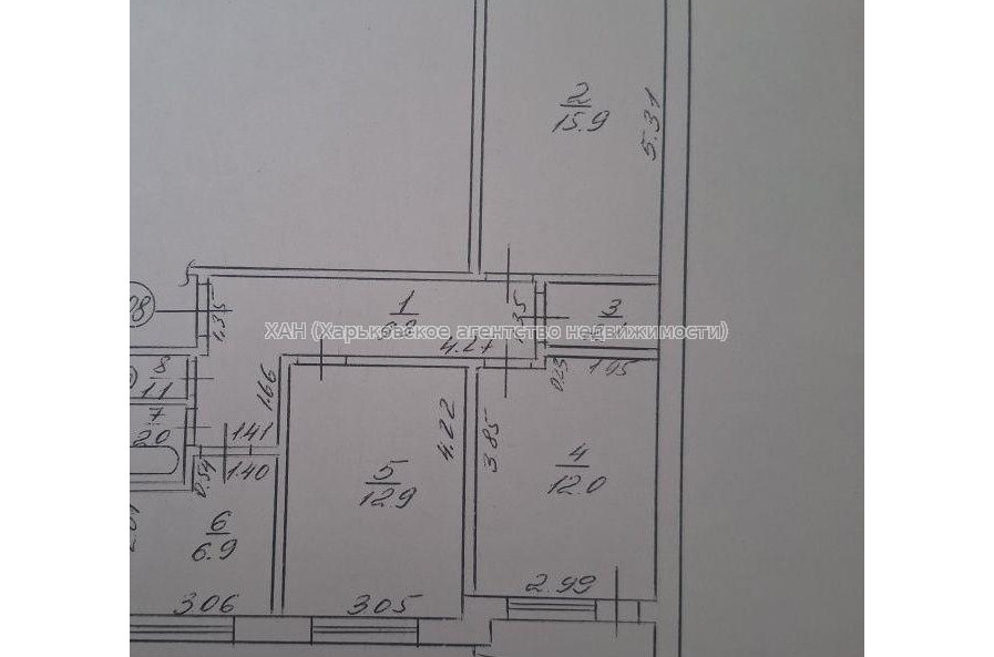 Продам квартиру, Дмитрия Антоновича бул. , 3  ком., 63 м², без ремонта 