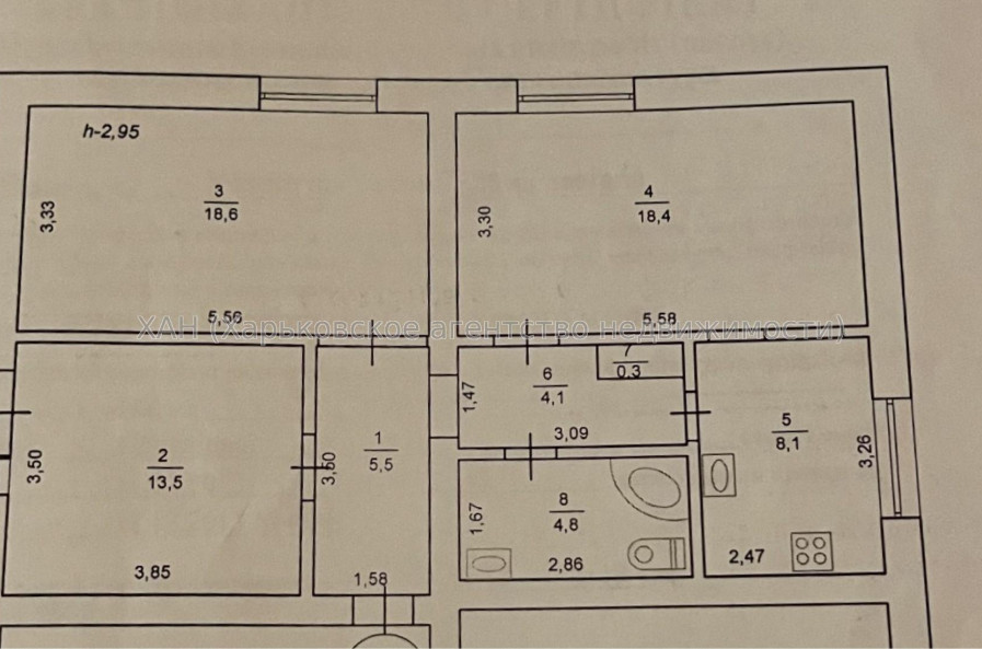 Продам квартиру, Героев Харькова просп. , 3 кім., 75 м², евроремонт 