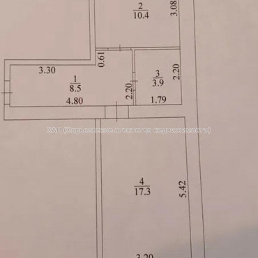 Продам квартиру, Победы просп. , 1 кім., 41 м², косметический ремонт 