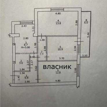 Продам квартиру, Библика ул. , 3 кім., 63 м², капитальный ремонт 