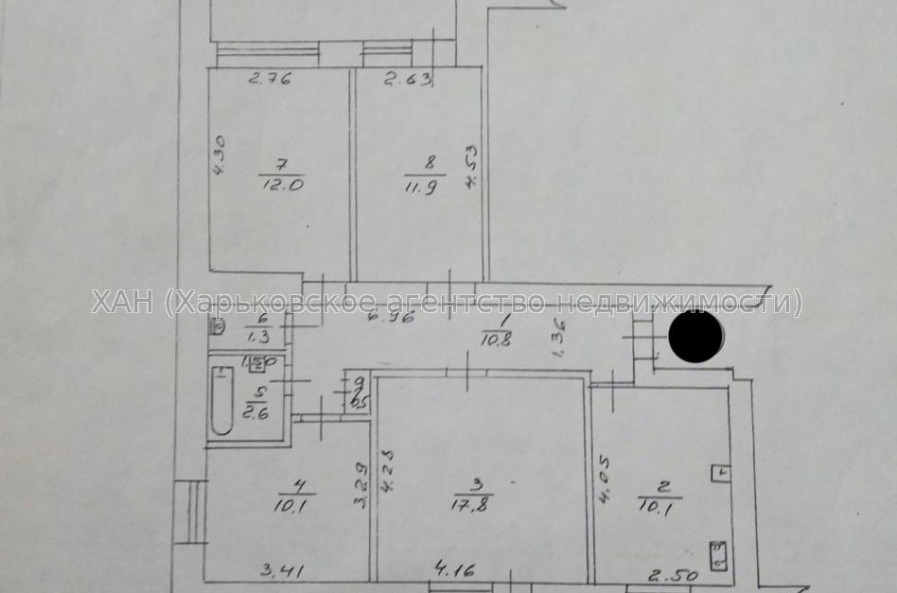 Продам квартиру, Кибальчича ул. , 4  ком., 82 м², частичный ремонт 