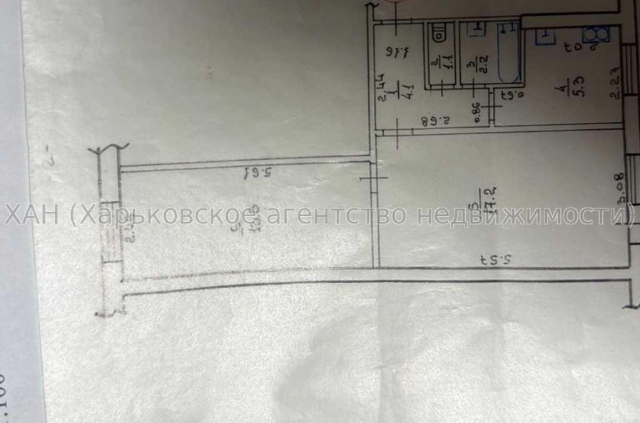 Продам квартиру, Ньютона ул. , 2  ком., 44.60 м², советский ремонт 