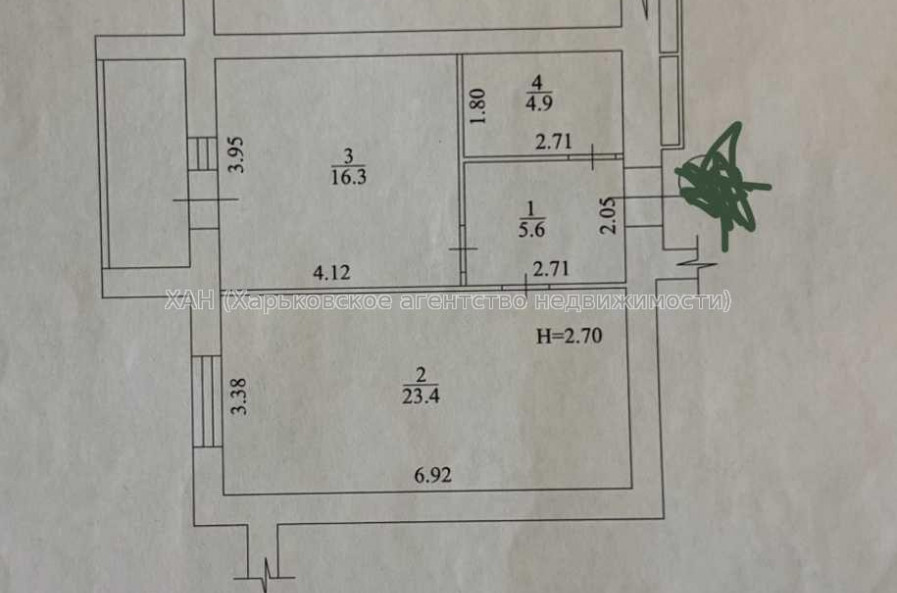 Продам квартиру, Лисаветинская ул. , 1  ком., 53 м², евроремонт 