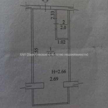 Продам квартиру, Шевченковский пер. , 1 кім., 18.40 м², евроремонт 