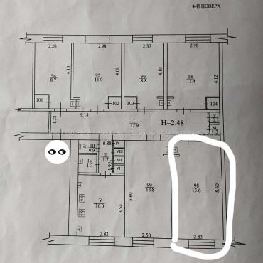 Продам квартиру, 23 Августа ул. , 1 кім., 21.80 м², советский ремонт 