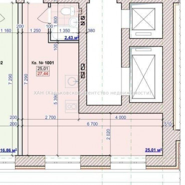 Продам квартиру, Куликовская ул. , 1 кім., 27.40 м², без внутренних работ 