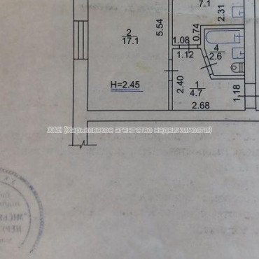 Продам квартиру, Роганская ул. , 1 кім., 32 м², советский ремонт 