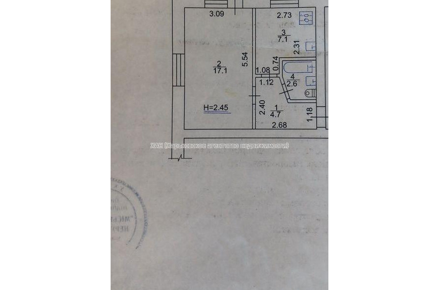 Продам квартиру, Роганская ул. , 1 кім., 32 м², советский ремонт 