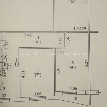 Продам квартиру, Большая Кольцевая ул. , 3  ком., 67.90 м², евроремонт 