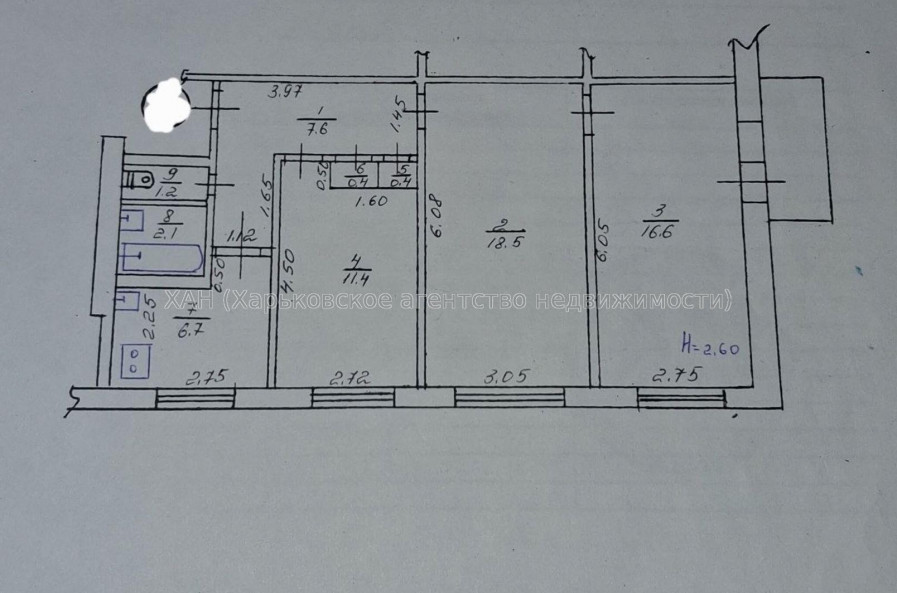 Продам квартиру, Академика Павлова ул. , 3 кім., 63 м², косметический ремонт 