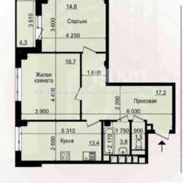 Продам квартиру, Льва Ландау просп. , 2 кім., 72 м², без внутренних работ 