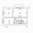 Продам квартиру, Байрона пр-т , 2  ком., 44.60 м², без внутренних работ 
