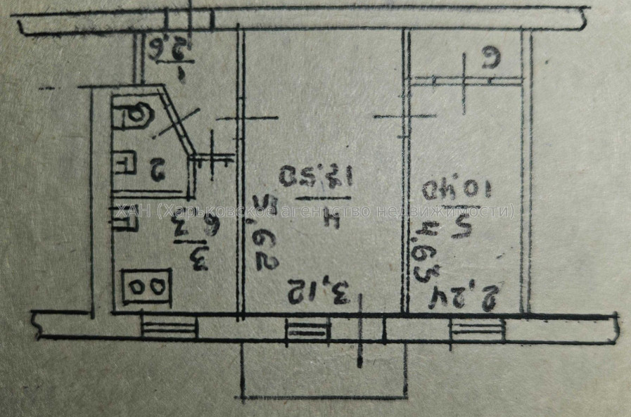 Продам квартиру, Ощепкова Андрея ул. , 2 кім., 42.30 м², капитальный ремонт 
