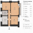 Продам квартиру, Чичибабина Бориса ул. , 3 кім., 72 м², капитальный ремонт 