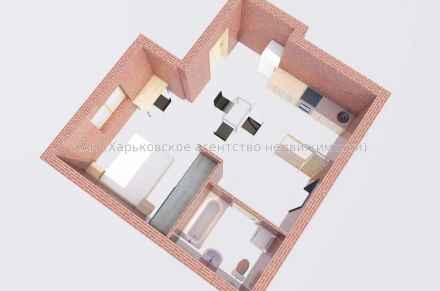Продам квартиру, Шевченко ул. , 1  ком., 42 м², без отделочных работ 