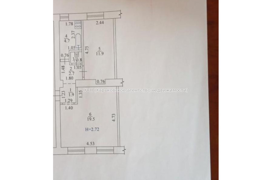 Продам квартиру, Морозова ул. , 2  ком., 39 м², без ремонта 