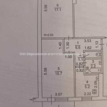 Продам квартиру, Байрона пр-т , 2  ком., 47 м², советский ремонт 