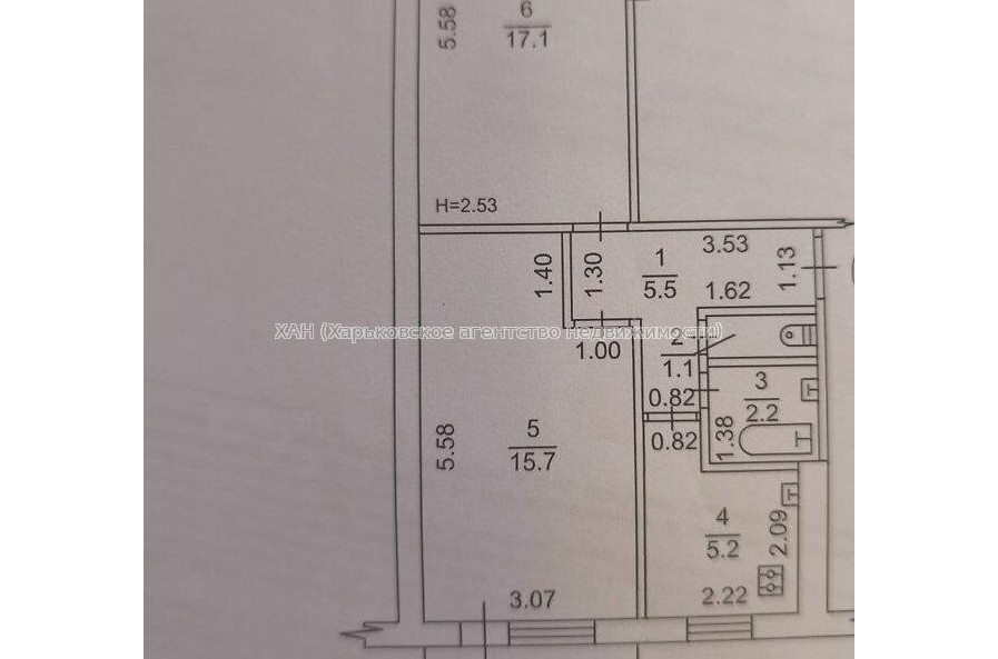 Продам квартиру, Байрона пр-т , 2  ком., 47 м², советский ремонт 