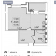Продам квартиру, Лисаветинская ул. , 1  ком., 41.46 м², без ремонта 