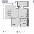 Продам квартиру, Лисаветинская ул. , 1  ком., 41.46 м², без ремонта 