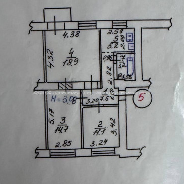 Продам квартиру, 3 кім., 61.60 м², евроремонт 