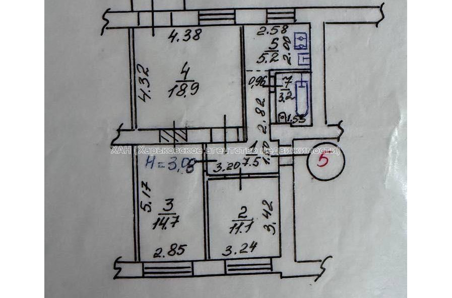 Продам квартиру, 3 кім., 61.60 м², евроремонт 
