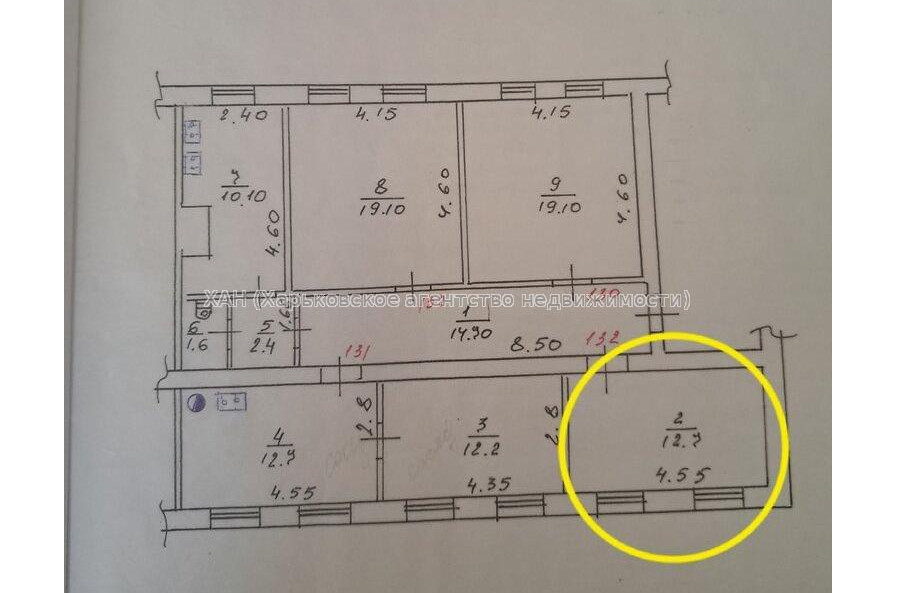 Продам квартиру, Полтавский Шлях ул. , 15  ком., 15.70 м², косметический ремонт 