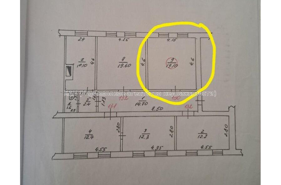 Продам квартиру, Полтавский Шлях ул. , 1  ком., 19.10 м², косметический ремонт 