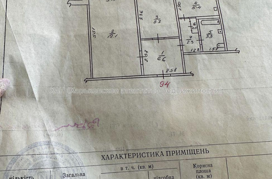Продам квартиру, Победы просп. , 2 кім., 46 м², советский ремонт 