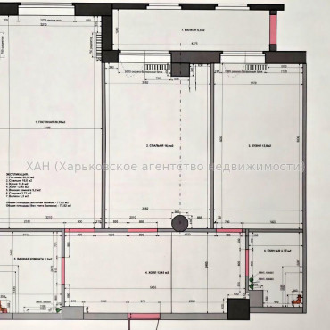 Продам квартиру, Клочковская ул. , 2 кім., 78 м², без внутренних работ 