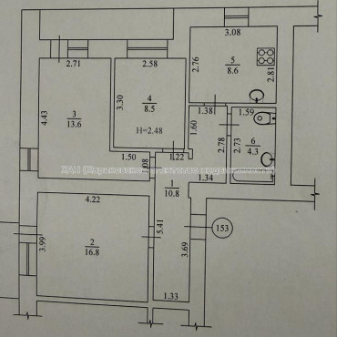 Продам квартиру, Клочковская ул. , 3 кім., 69 м², советский ремонт 