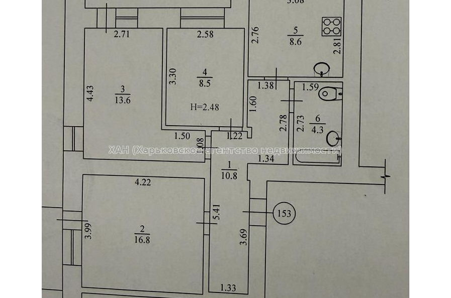 Продам квартиру, Клочковская ул. , 3 кім., 69 м², советский ремонт 