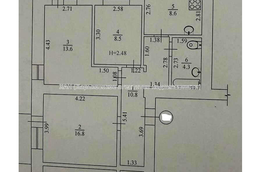 Продам квартиру, Клочковская ул. , 3 кім., 68 м², капитальный ремонт 