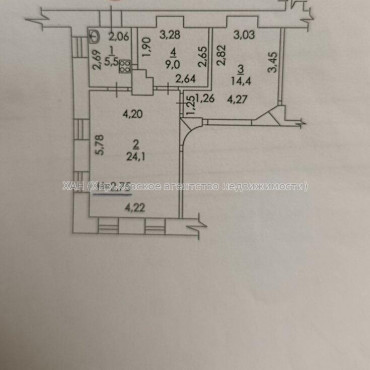 Продам квартиру, Конторская ул. , 3  ком., 53 м², советский ремонт 