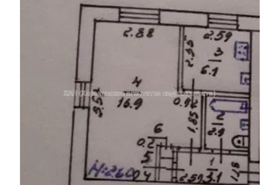 Продам квартиру, Харьковских Дивизий ул. , 1  ком., 30 м², без ремонта 