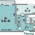 Продам квартиру, Льва Ландау просп. , 1  ком., 30 м², без внутренних работ 